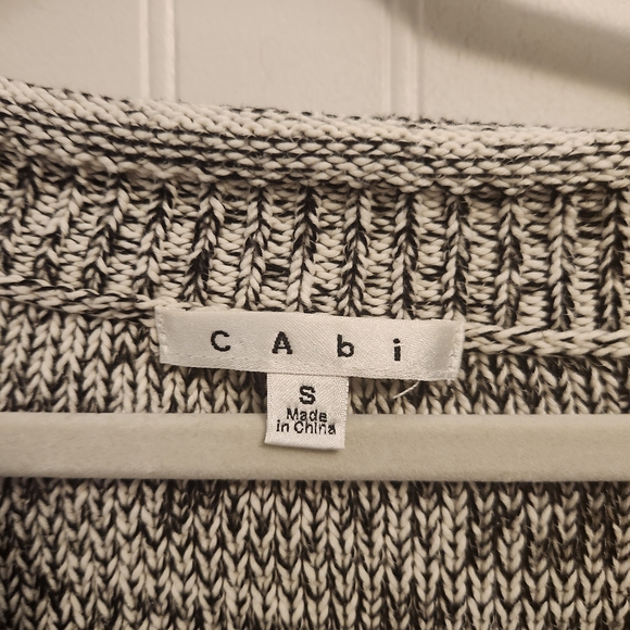 CAbi Black and White Knit Sweater - Picture 2 of 3